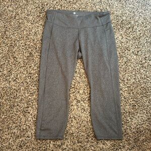 Grey Crop Leggings size XL
